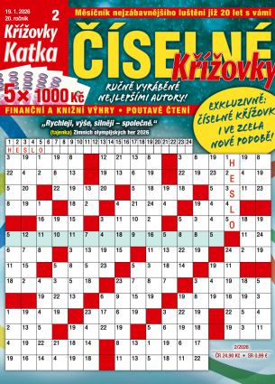 Katka Číselné křížovky 2/2026