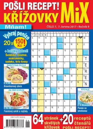 Pošli recept Křížovky MiX 7/2017