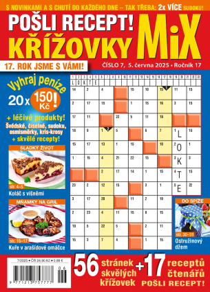 Pošli recept Křížovky MiX 7/2025
