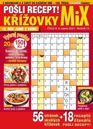Pošli recept Křížovky MiX 9/2021