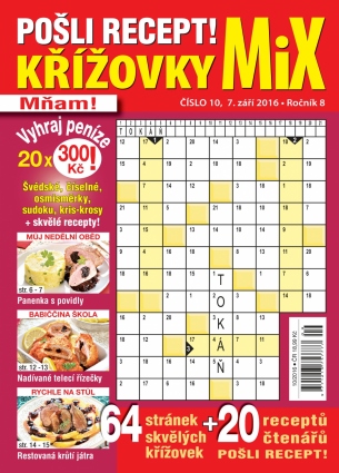 Pošli recept Křížovky MiX 10/2016