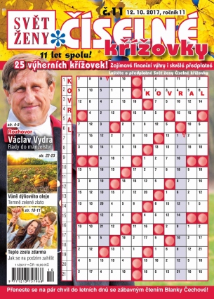 Svět ženy Číselné křížovky 11/2017