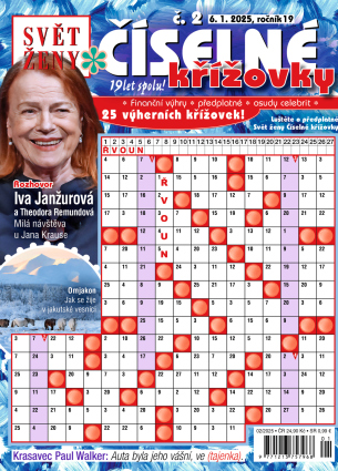 Svět ženy Číselné křížovky 2/2025