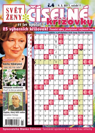 Svět ženy Číselné křížovky 4/2017