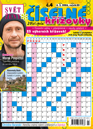 Svět ženy Číselné křížovky 4/2026