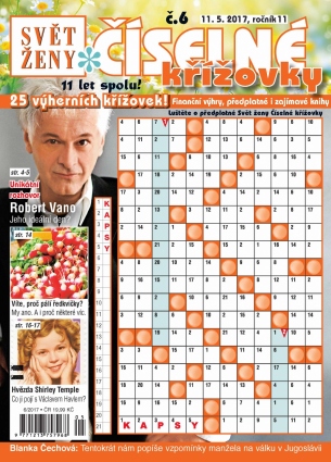 Svět ženy Číselné křížovky 6/2017