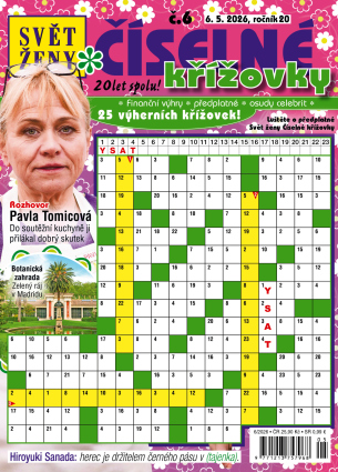 Svět ženy Číselné křížovky 6/2026