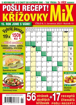 Pošli recept Křížovky MiX 8/2023