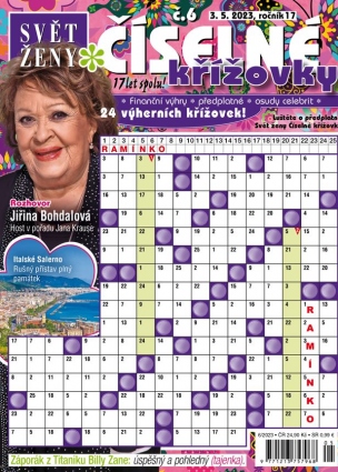 Svět ženy Číselné křížovky 6/2023